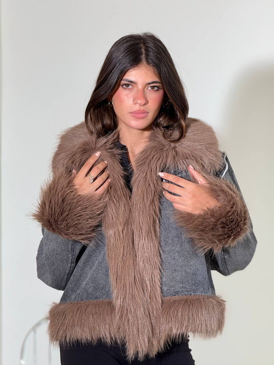 Wool jean jacket one size for all