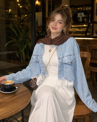 Lace Denim Jacket