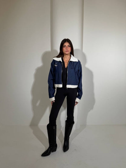 Blue wool jacket one size for all