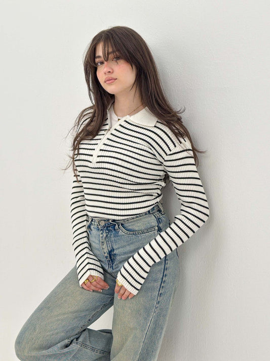 Black stripes top one size for all