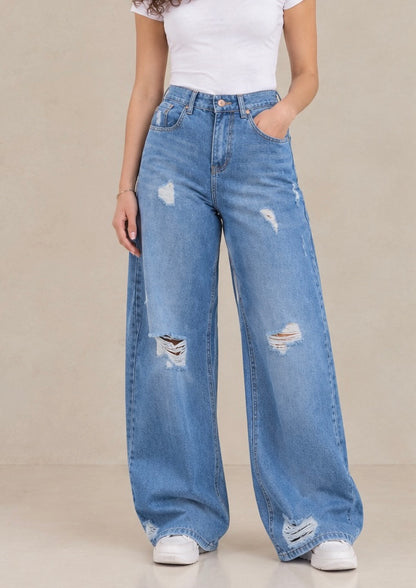Ripped jeans blue