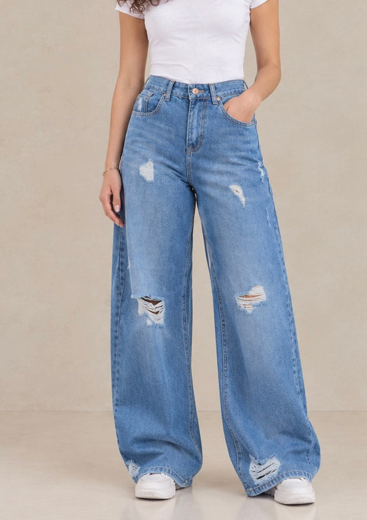 Ripped jeans blue