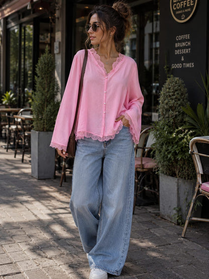 Lace Blush Blouse