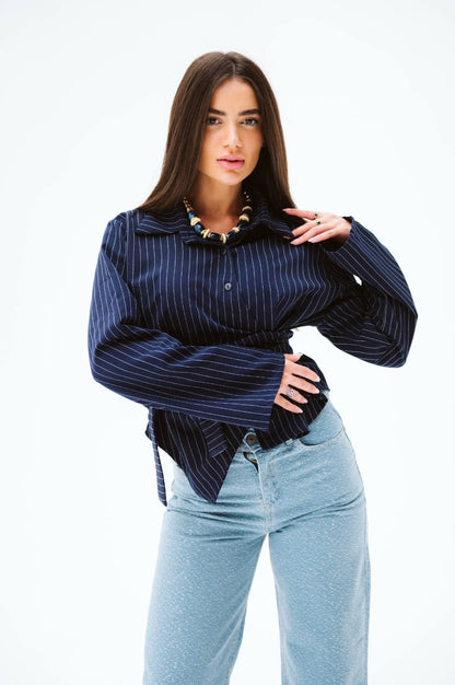 Navy blue blouse