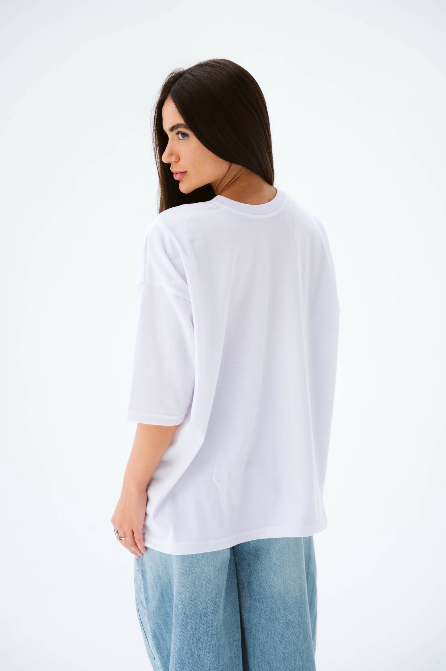 White oversize shirt one size