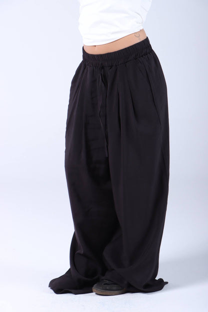 Black cotton pants free size