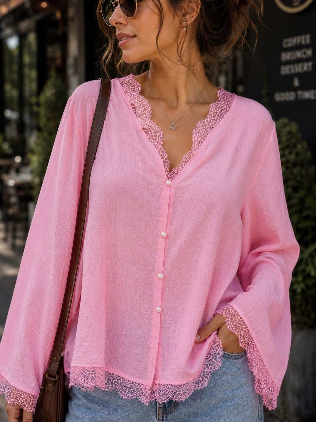 Lace Blush Blouse