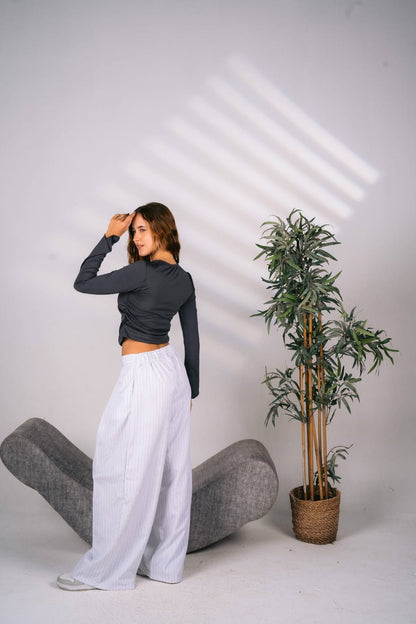 White baggy trousers