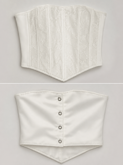 White Lace Elegance Corset