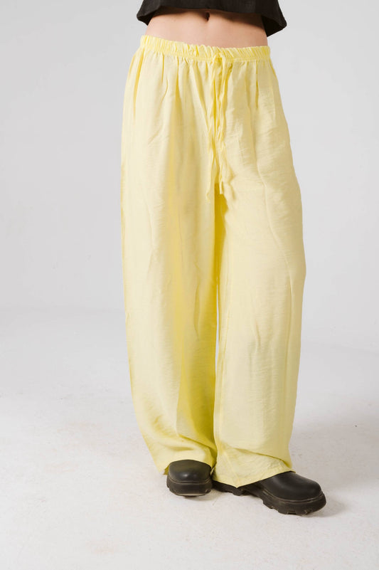 Yellow linen pants