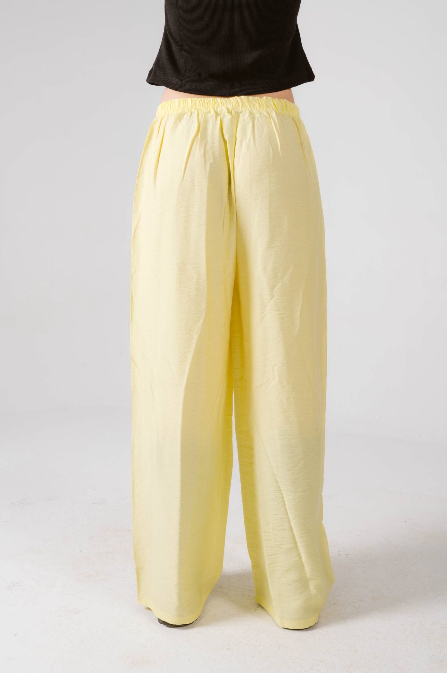 Yellow linen pants