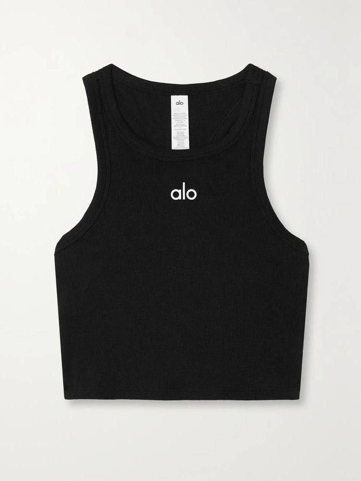 Black alo tank top one size