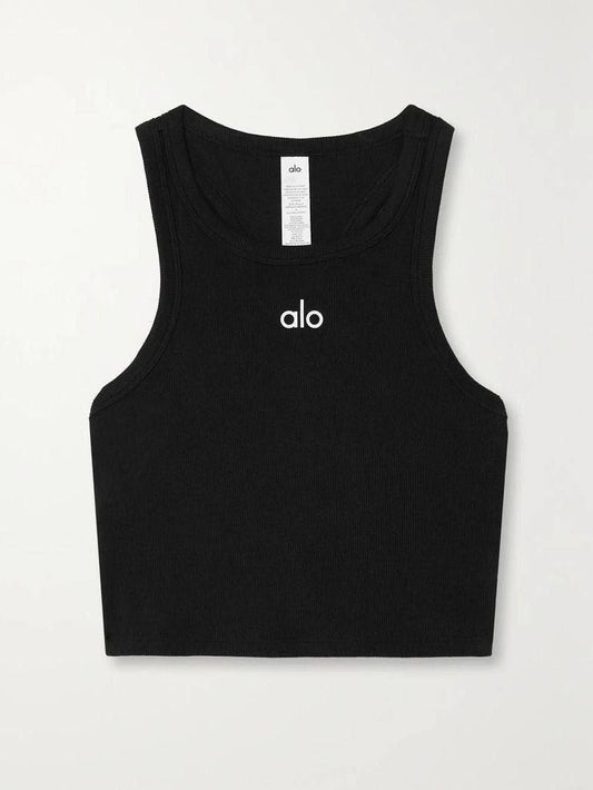 Black alo tank top one size