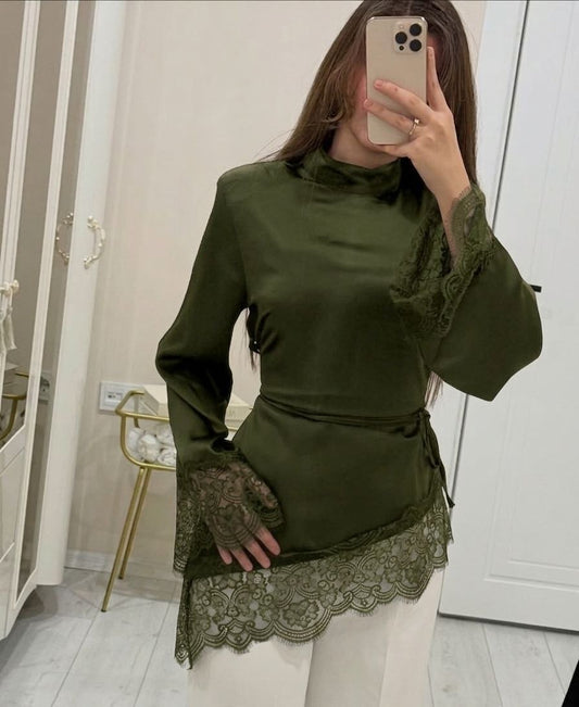 Olive blouse