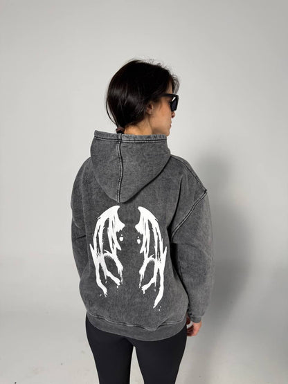 Grey not sorry hoodie one size for all