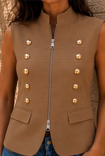 Havana Military Zip Vest