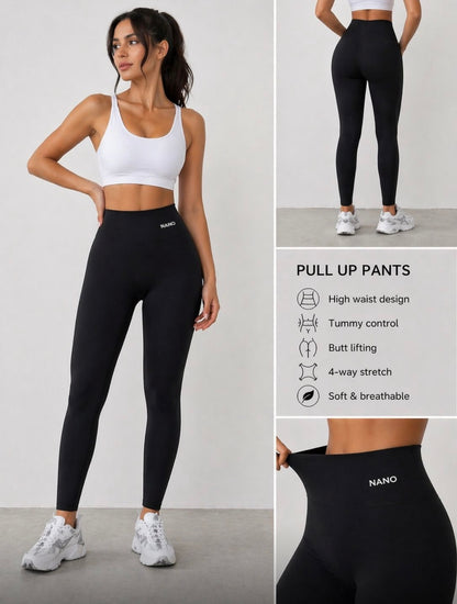 NANO Sculpt High-Waist Black Leggings