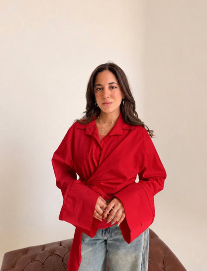 Ruby Wrap Blouse