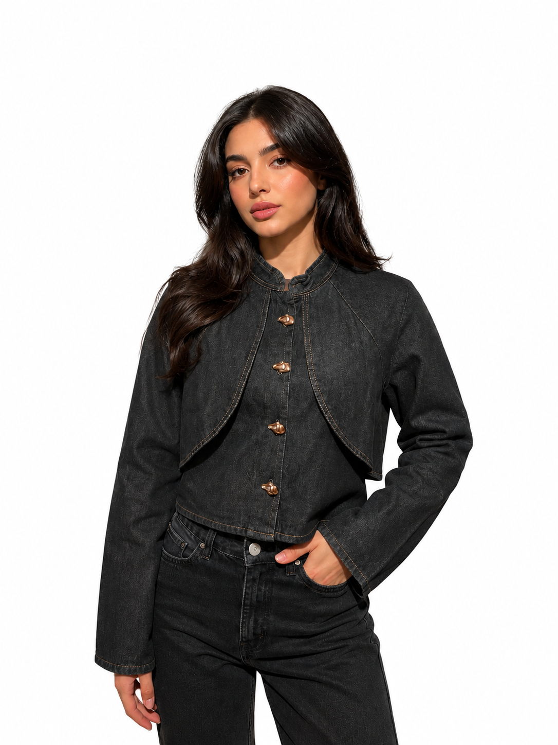 Black Denim Eclipse Jacket