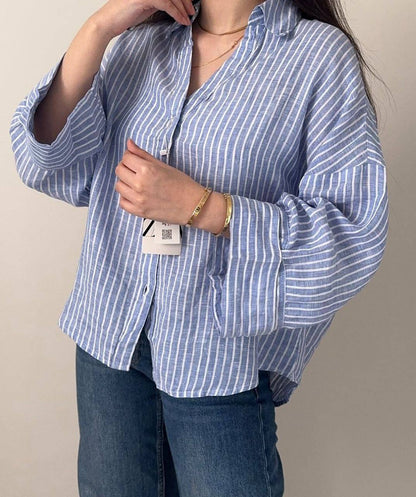 Skyline Striped Oversized Shirt