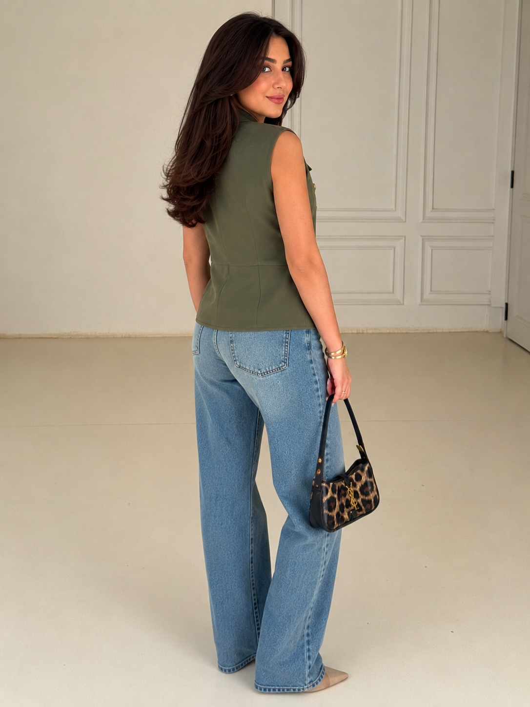 Military Chic Vest – Olive