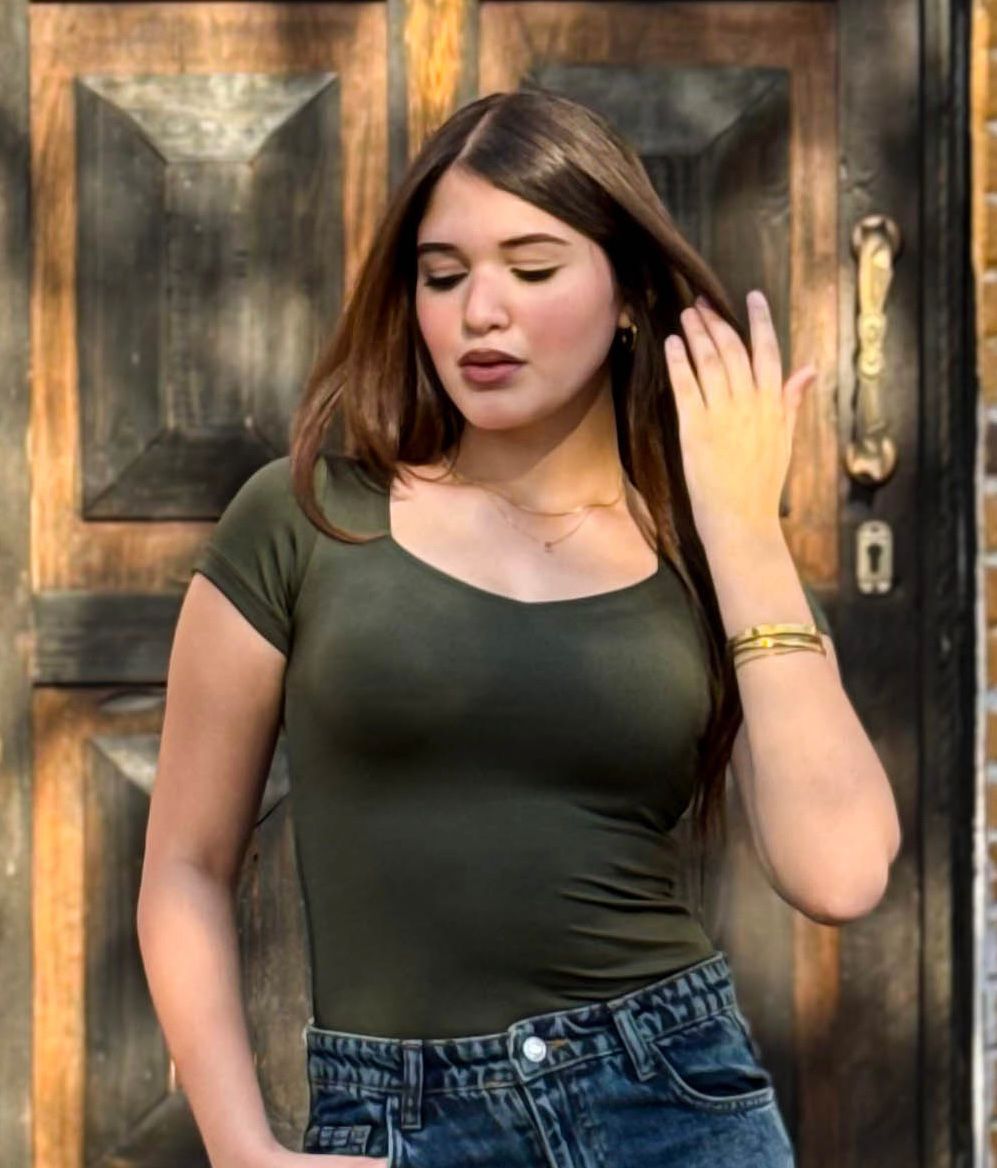 Olive Short Sleeve Top