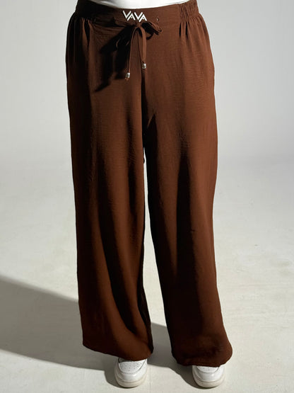 brown linen pants