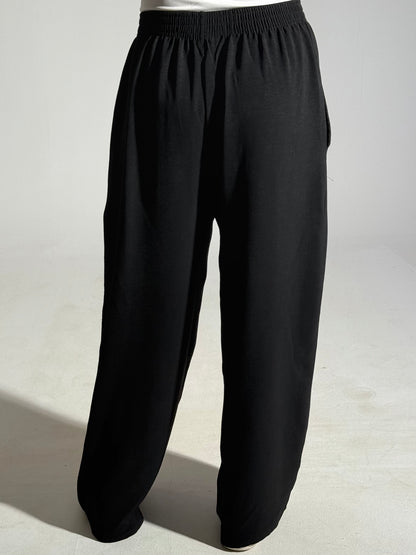 black linen pants